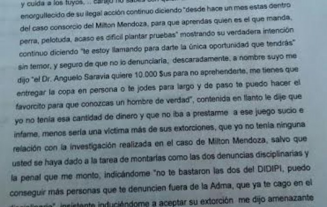Fiscal implicado en supuesta extorsión señala que la denunciante tenía una orden de aprehensión Fiscal implicado en supuesta extorsión señala que la denunciante tenía una orden de aprehensión