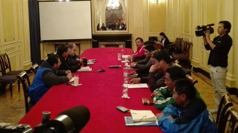 COB y Gobierno se reúnen para retomar el diálogo en la Vicepresidencia. | Wilson Aguilar