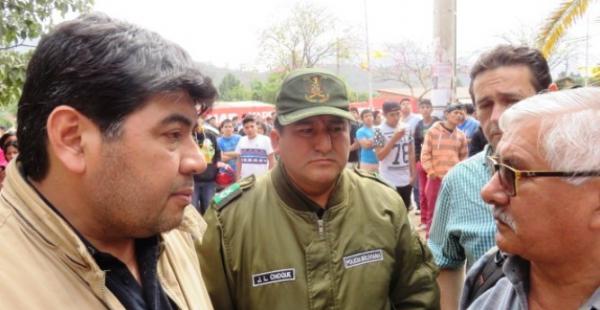 El FIscal Yimmy Cuéllar con el titular de la Junta Electoral, Condtantino Valdez