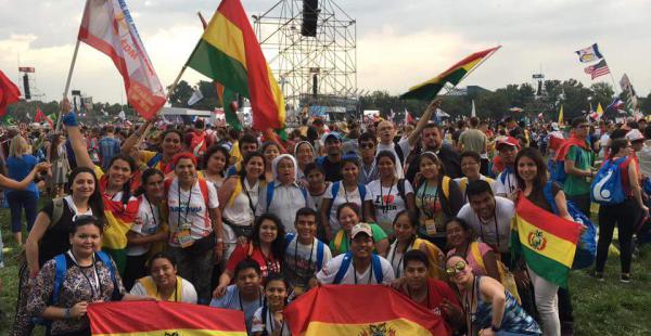 La delegación boliviana en la Jornada Mundial de la Juventud