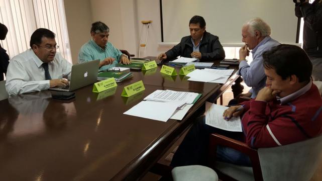 El ejecutivo en pleno reunido en Cochabamba. Foto: Claudia Llanos %image_alt%