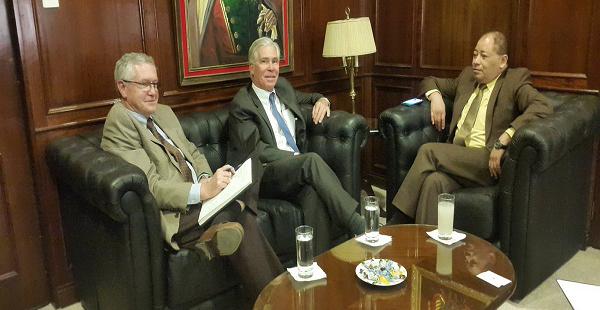 El ministro de Gobierno sostuvo un encuentro con el Encargado de Negocios de la embajada de Estados Unidos.