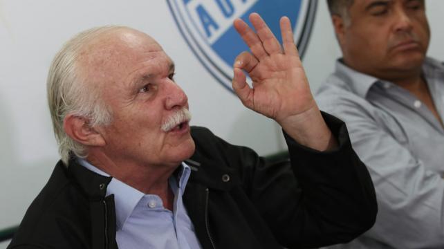Marco Peredo, presidente de la Liga boliviana de fútbol. Foto. Jorge Gutiérrez %image_alt%