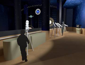 Una reconstrucción del Espacio Universo, que contará con 700 metros cuadrados. Una reconstrucción del Espacio Universo, que contará con 700 metros cuadrados.