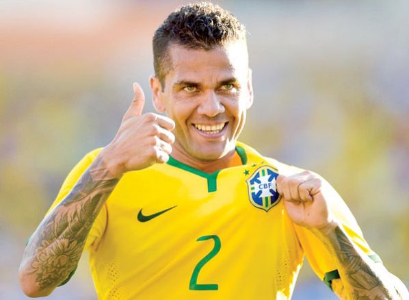 EL FUTBOLISTA BRASILEÑO DANI ALVES.