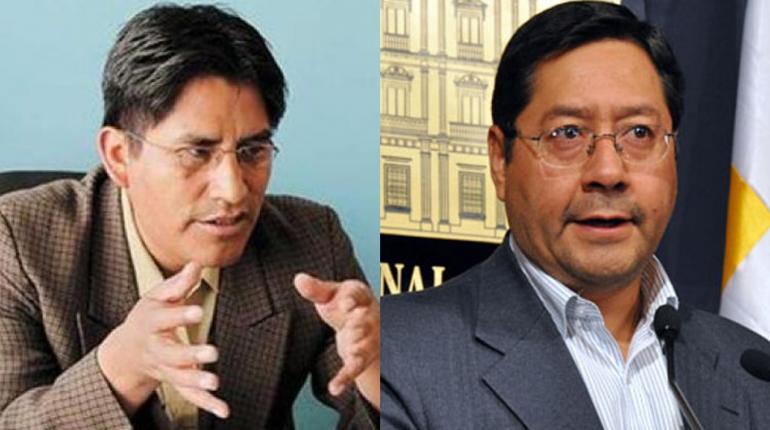 El Gobernador de La Paz, Felix Patzi y el ministro de Economía, Luis Arce Catacora. | Web