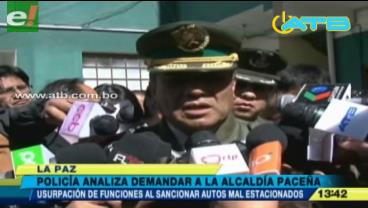 La Policía podría demandar a la Alcaldía de La Paz