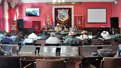Vista de la Asamblea Legislativa de Oruro