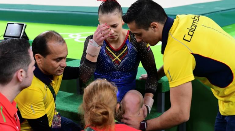 La gimnasta colombiana Catalina Escobar. | AFP
