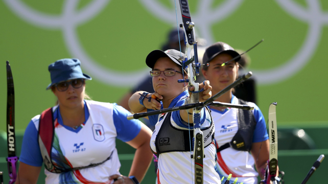 Lucilla Boari, una de las afectadas, en plena competencia en los Juegos Olímpicos. Foto: Reuters %image_alt%