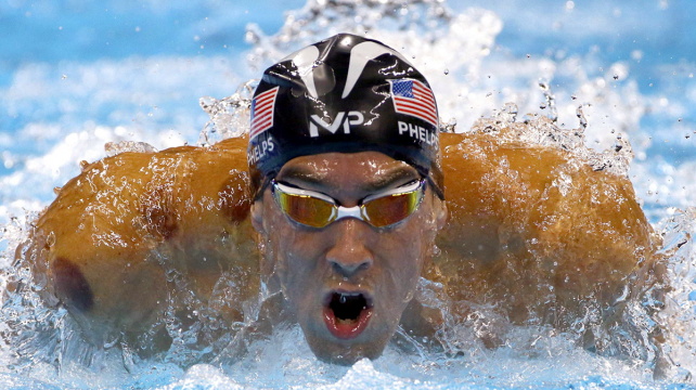 Michael Phelps no quiere que le arrebaten el oro en 200m mariposa, como en 2012. Foto: Reuters %image_alt%