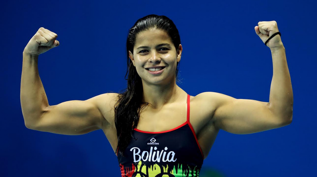 Karen Tórrez muestra la buena preparación física que tiene. Llega en gran forma a los juegos. Foto: Jorge Uechi/Enviado especial %image_alt%