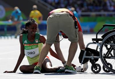 Diro, por su zapatilla se quedó sin posibilidades de llegar a la final.