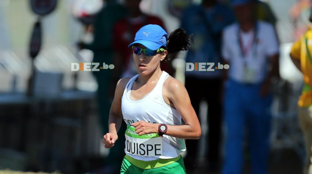 Quispe en plena competencia en las calles de Río de Janeiro. Foto: Jorge Uechi/Enviado especial %image_alt%