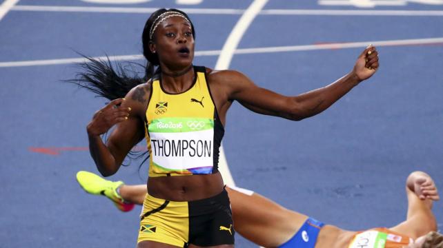 Elaine Thompson ganó la medalla de oro en los 200 metros planos. Foto. Reuters %image_alt%