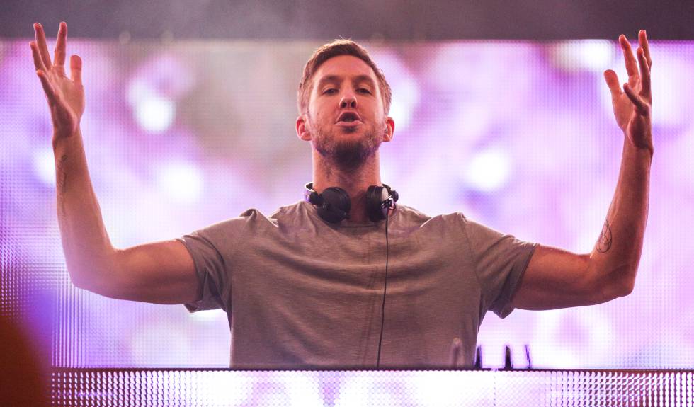 Calvin Harris en un concierto en Los Ángeles. 