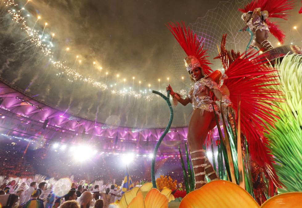 Un momento de la ceremonia de clausura de los Juegos Olímpicos de Río 2016.