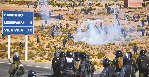 La Policía detuvo a 110 personas, incluyendo a los dirigentes de los cooperativistas mineros movilizados