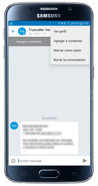Opciones de Truemessenger