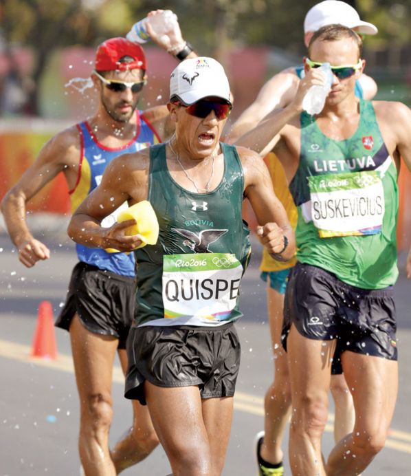 RONAL QUISPE, MARCHISTA OLÍMPICO. EFE