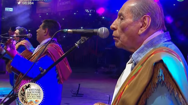 Guillermo Reynoso del conjunto argentino de música folclórica Los Manseros Santiagueños