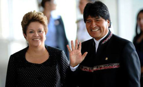 Dilma y Evo