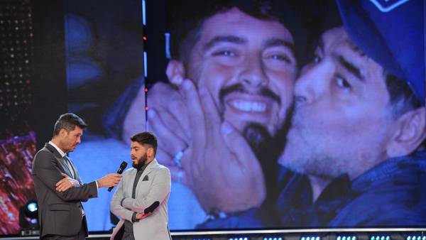 Marcelo Tinelli en una gran entrevista a Diego Maradona Jr.