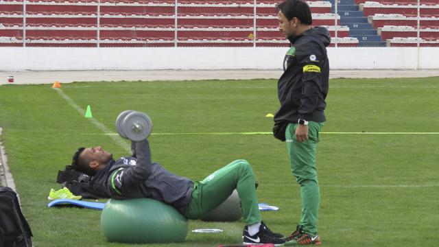 Yasmani Duk desarrolló trabajo diferenciado con la selección. Foto: Etzhel A. Llanque %image_alt%