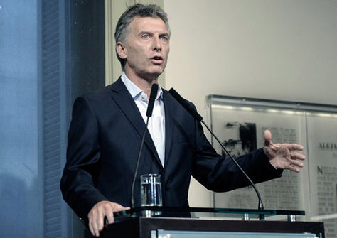 El presidente argentino Mauricio Macri. Foto: Telam