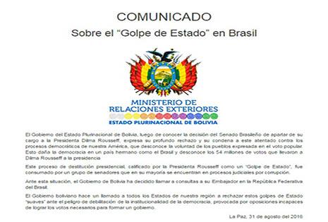 Bolivia, Brasil, Dilma