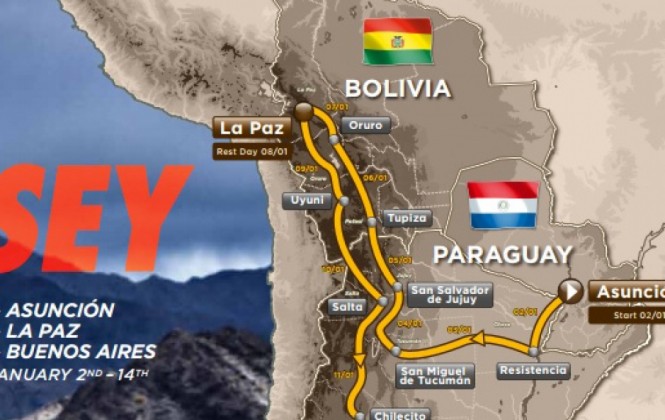 Conozca el recorrido que desarrollará el Dakar 2017 en Bolivia