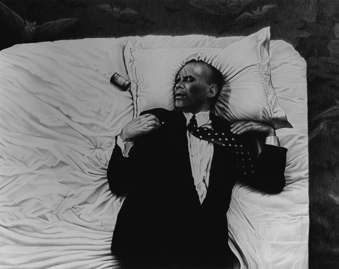 Laurie Lipton, lápiz, dibujo, 'The Sleep of Reason 2003' ('El sueño de la razón 2003'), carboncillo y lápiz sobre papel, 72.3x98.3cm / 28.5
