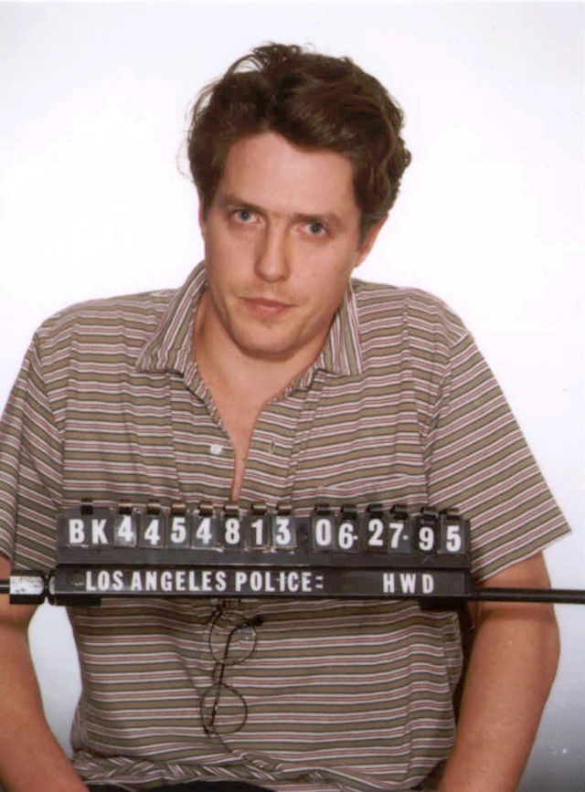 Ficha policial de Hugh Grant