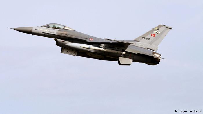 Türkei F-16 Kampfjet bei Militärmanöver in Lechfeld