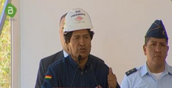 El presidente Evo Morales inauguró este viernes el megacampo Incahuasi