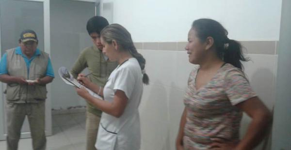 Familiares de José Mendoza y Kerem llegaron hasta el hospital de Yapacaní