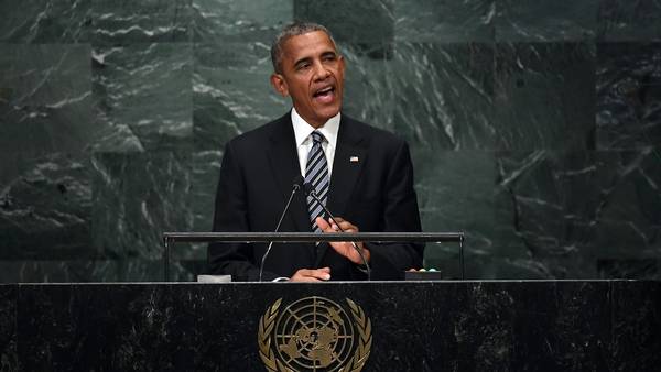 Barack Obama habla ante la Asamblea General de la ONU. / AFP
