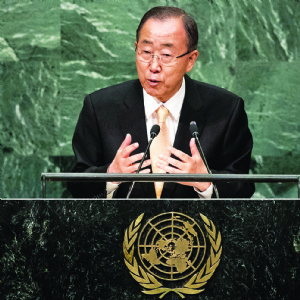 Ban Ki-moon pide no aferrarse al poder y respetar la democracia
