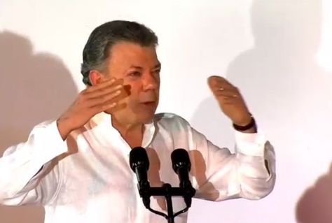 El presidente de Colombia, Juan Manuel Santos, Foto: captura CNN