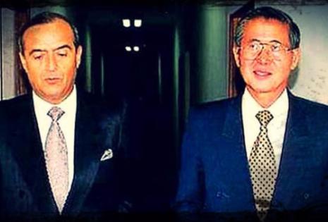 Vladimiro Montesinos junto a Alberto Fujimori en los años 90