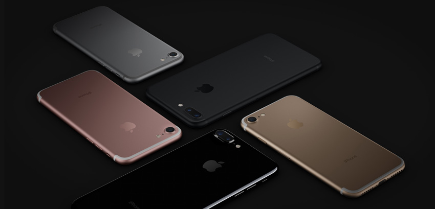 iPhone 7 y iPhone 7 Plus en distintos colores