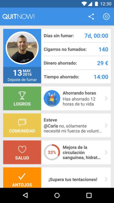 apps para dejar de fumar