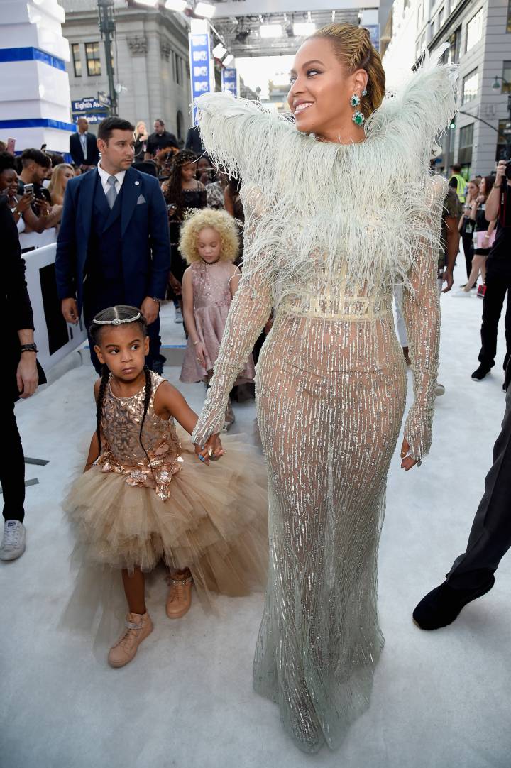 Beyoncé y su hija Blue Ivy en los premios MTV. KEVIN MAZUR WIREIMAGE