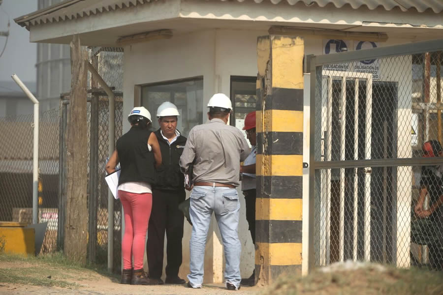 El hecho ocurrió durante una visita de inspección que se realizó a la planta