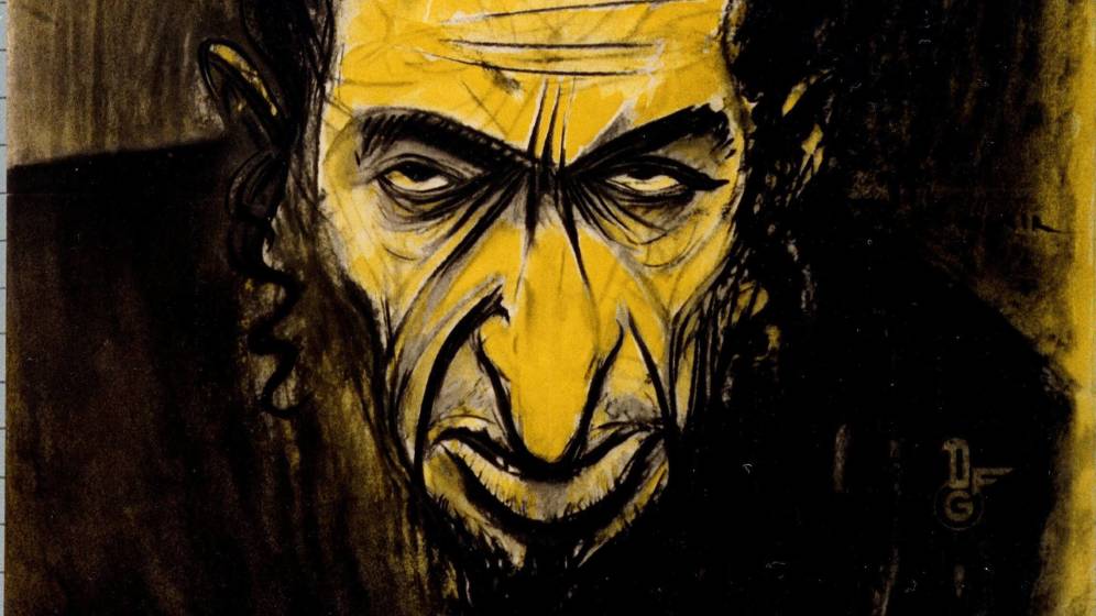 Foto: Detalle del cartel de un filme antisemita nazi