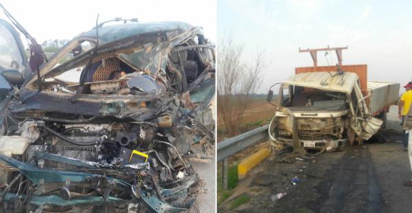 Así quedaron los vehículos tras producirse el hecho. Sucedió en la carretera Santa Cruz - San José de Chiquitos
