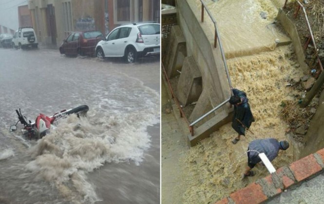 Torrencial lluvia causa estragos en la ciudad de Sucre 