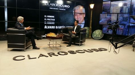 El vicepresidente Álvaro García en la entrevista en la red RTP