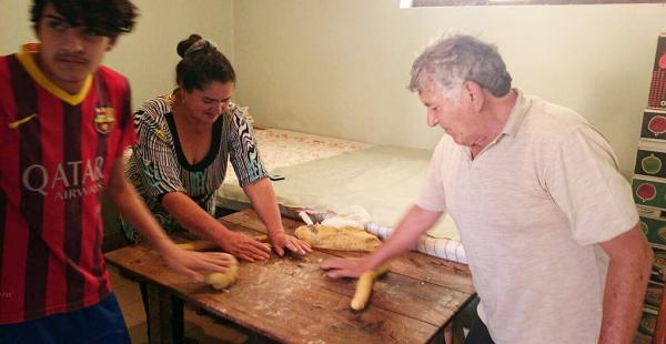 Preparación del rosquete en San Lorenzo