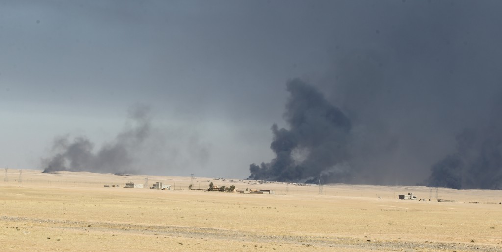 El frente de batalla se encuentra al este de Mosul y a 30 kilómetros de la ciudad (AFP)